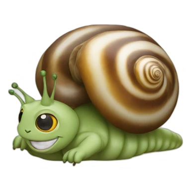 Un escargot sur un chat sticker