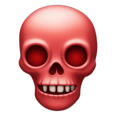 squelettte avec fond rouge sticker