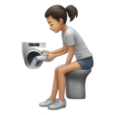 child drying socks in Dyson hand dryer sticker