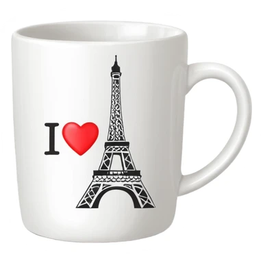 mug-cup-with-text-ı❤️paris- sticker