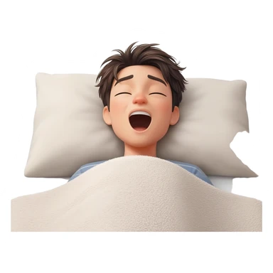 Bed Blanket Wake Up Yawning sticker
