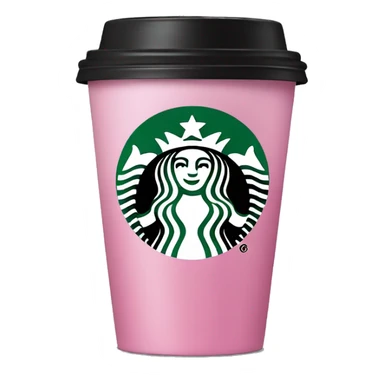 Pink Starbucks drink sticker