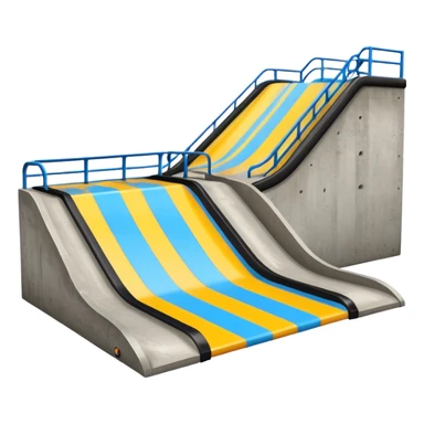 roller blade skate park sticker