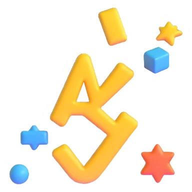 Plus five symbol +5, three-dimensional, cartoon style, white background, perspective view, vibrant colors, detailed, floating in space, dynamic and lively sticker