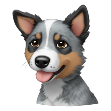 Blue Heeler puppy sticker