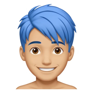 Rauw Alejandro with blue hair sticker
