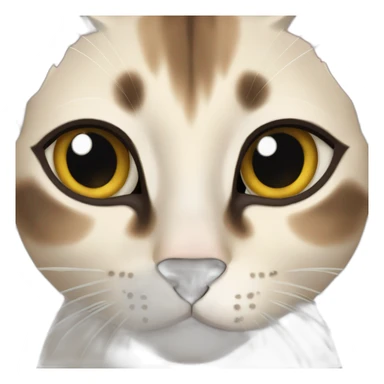 Siamese cat European Shorthair mix sticker