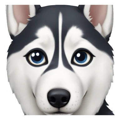 husky with heterochromia sticker