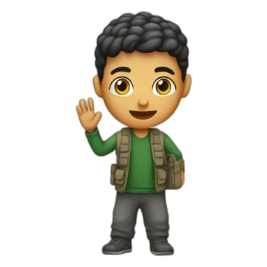 Palestinien qui marche sur l’Israël sticker