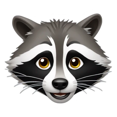 racoon using iphone sticker