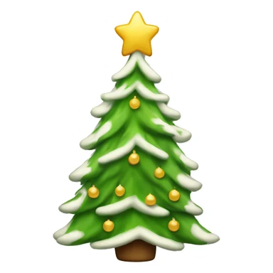 vanilla christmas tree sticker