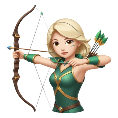 Mobile  legends  girl in icon shooting an arrow  sticker