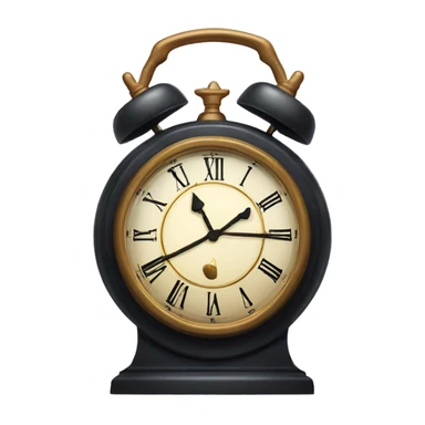 Old fashioned clock about to strike midnight  sticker