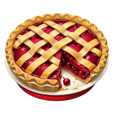 cherry pie sticker