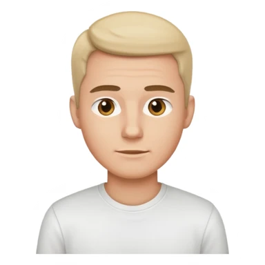 male in plain shirt sticker