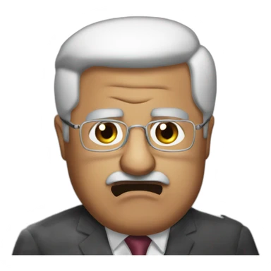 Mahmoud abbas pissed off sticker