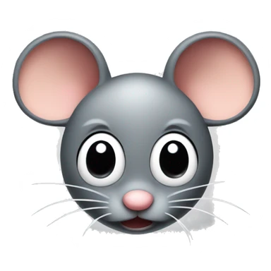 A little cartoon mouse with big ears that is stinky sticker
