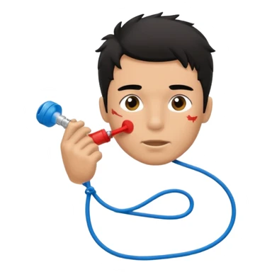 Shirtless Dark Tan Muscular lifeguard with messy black hair sticker