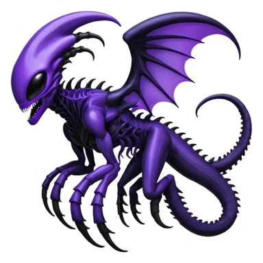 Abstract Venom-Xenomorph-Lunala-ET-hybrid-fantasy-creature sticker