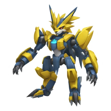 Zeraora-Zoroark-medabot-Mecha full body sticker