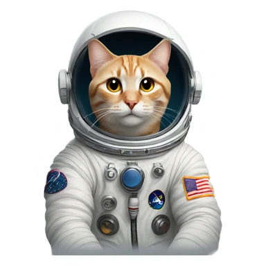 cat as an astronaut  sticker