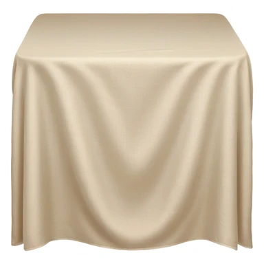 Beige tablecloth sticker