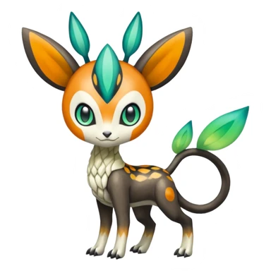 Meloetta-Vernid-Trico-Fionbri-Pokémon-Digimon-Fakémon-fusion-hybrid-creature sticker