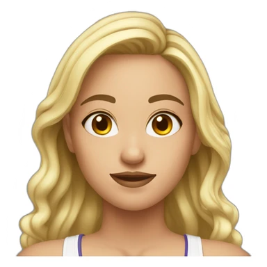 pretty gym girl sticker