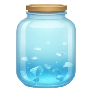 crystal jar filled with water sticker