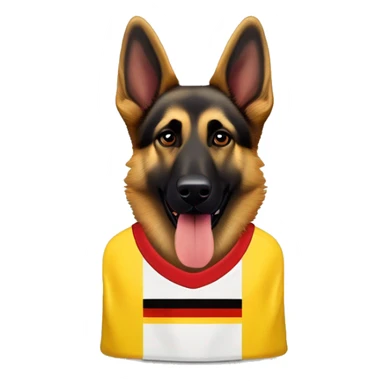 German Sheppard dog with Colombian jersey  sticker