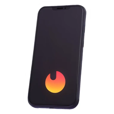 sleek smartphone with glowing screen sticker