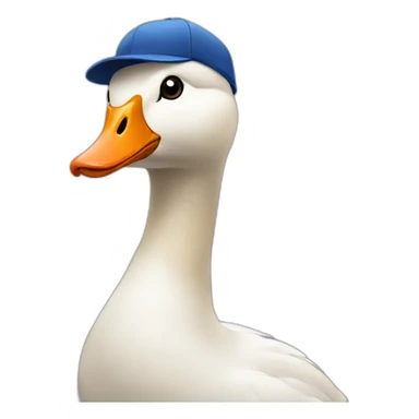 goose in cap sticker