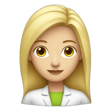 Blonde Female data scientist sticker