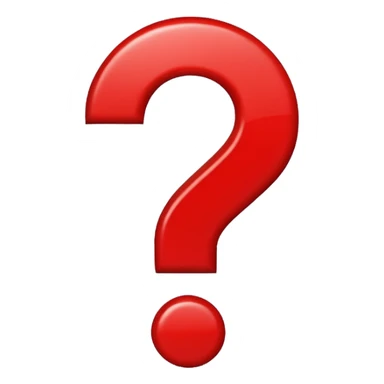 quetion emoji red sticker