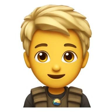 Cute proud face sticker