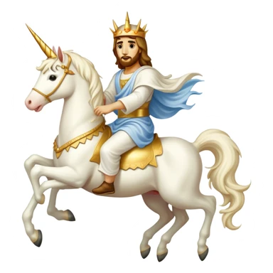 jesus and unicorn sticker