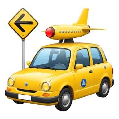 airport followme car sticker