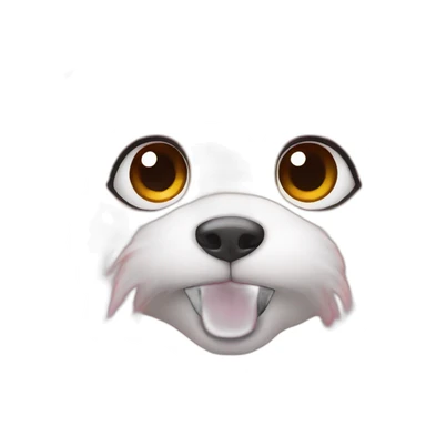 pink fluffy uni sticker