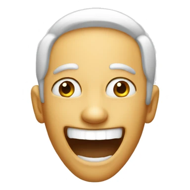 Laughing with eyes open sticker