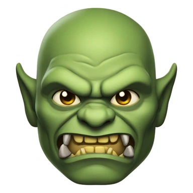 an orc says hello sticker