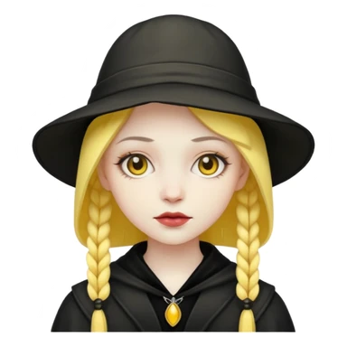 gothic with yellow hat sticker