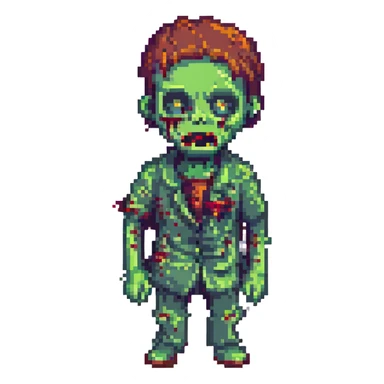 a zombie from the game DAYZ sticker