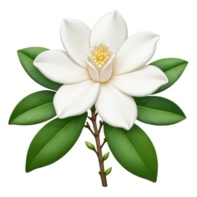 Gardenia blanca sticker