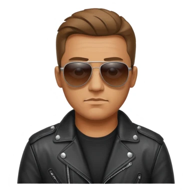 biker gang with sunglass guy sticker