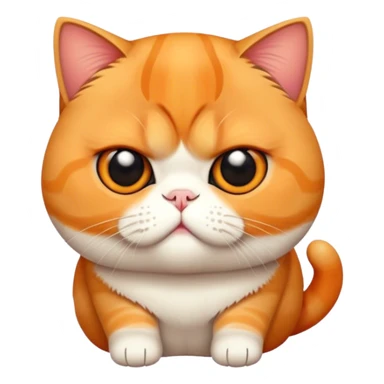 orange Exotic Shorthair sticker