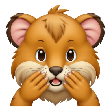 animal wiping its nose sticker