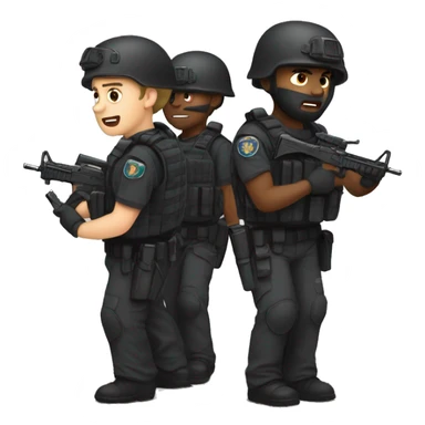 swat deffending us and sacrificing their life sticker