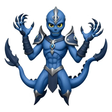 Mini versión de mark siniestro flotando con los brazos abiertos sticker