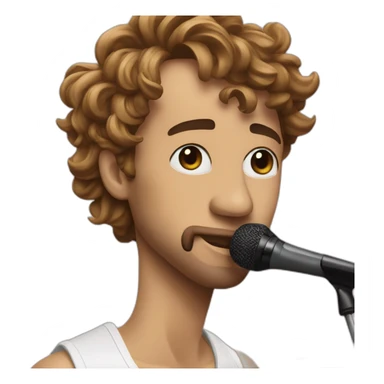 The french singer Lorenzo sticker