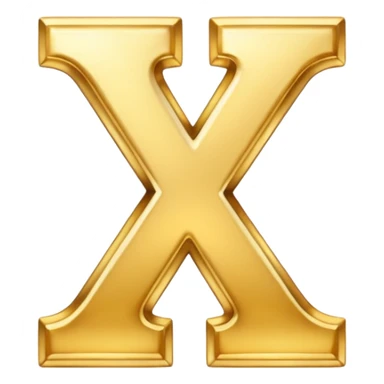 X letter smilling emoji sticker